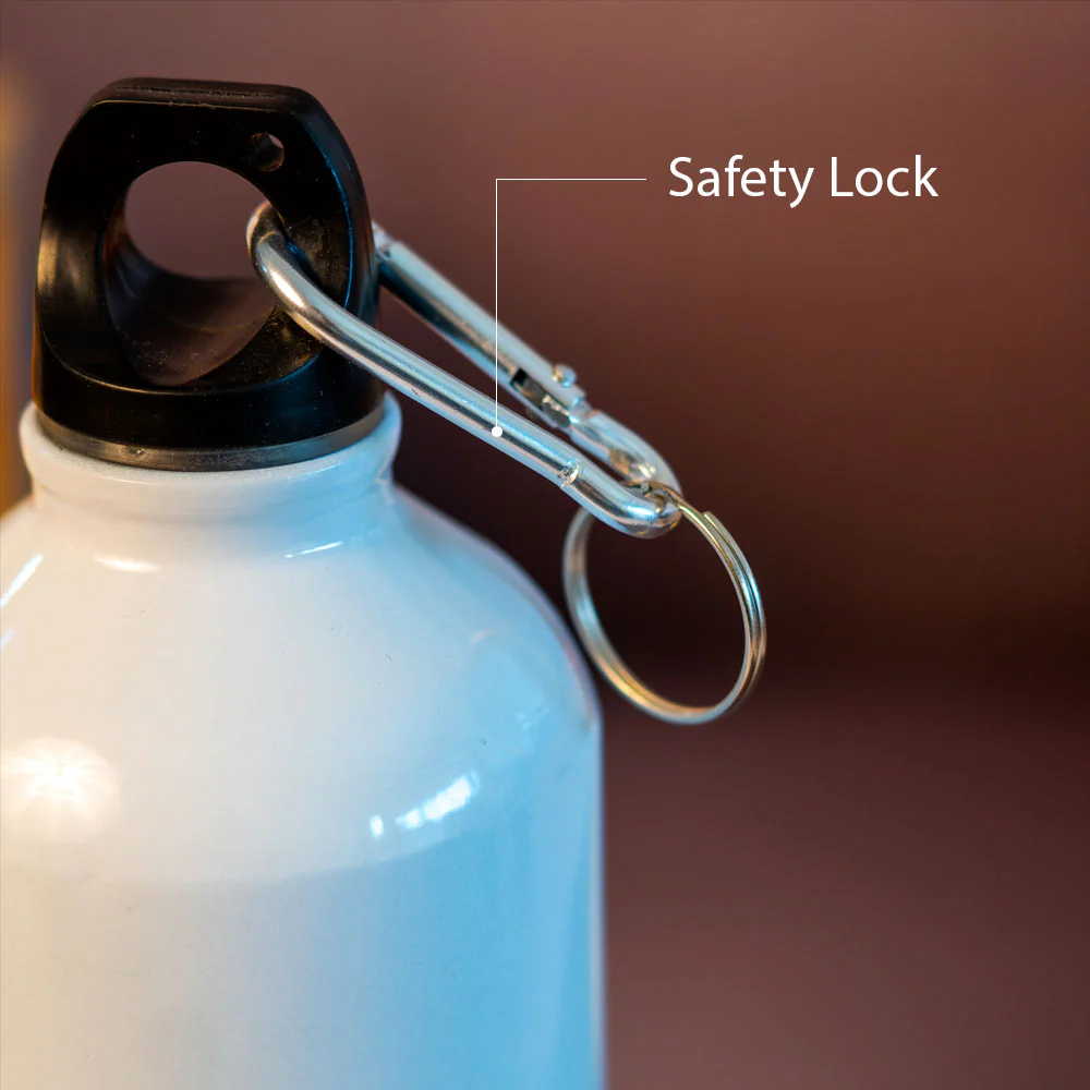 Customized White Stainless Sipper Water Bottle - Image 2