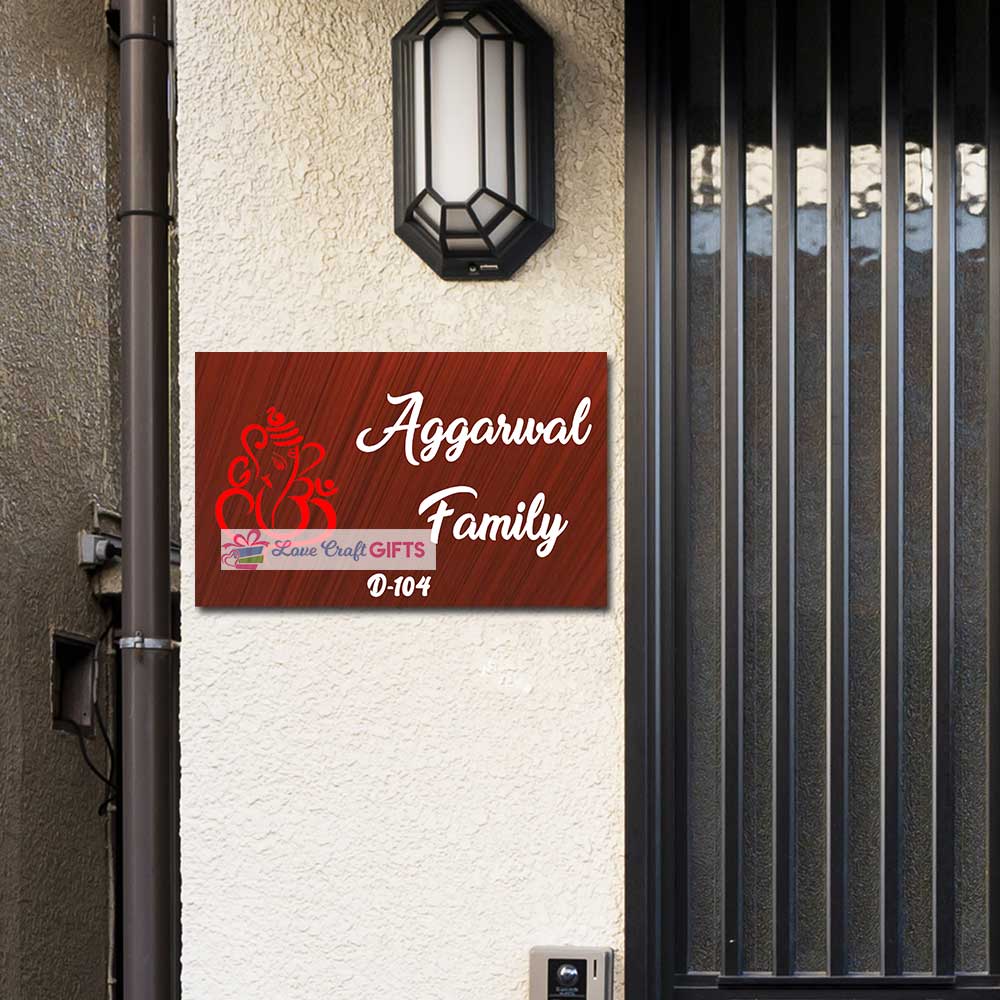 Top Wooden Home Name Plates-12x15" - Image 2