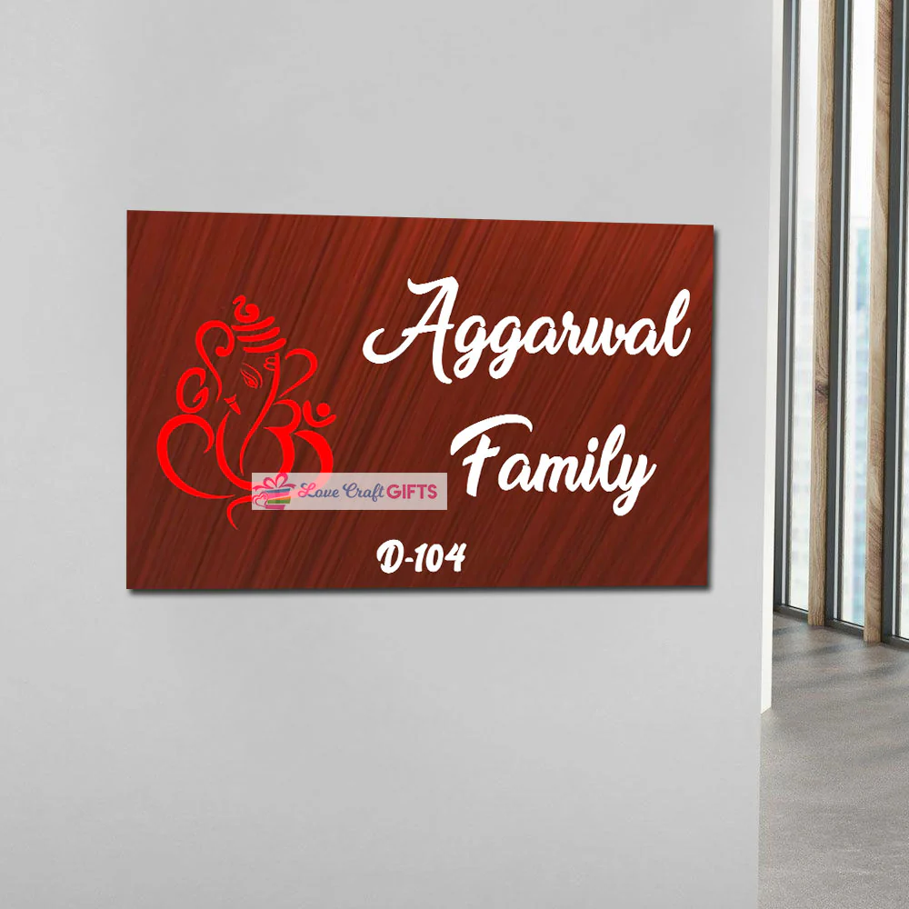 Top Wooden Home Name Plates-12x15" - Image 3