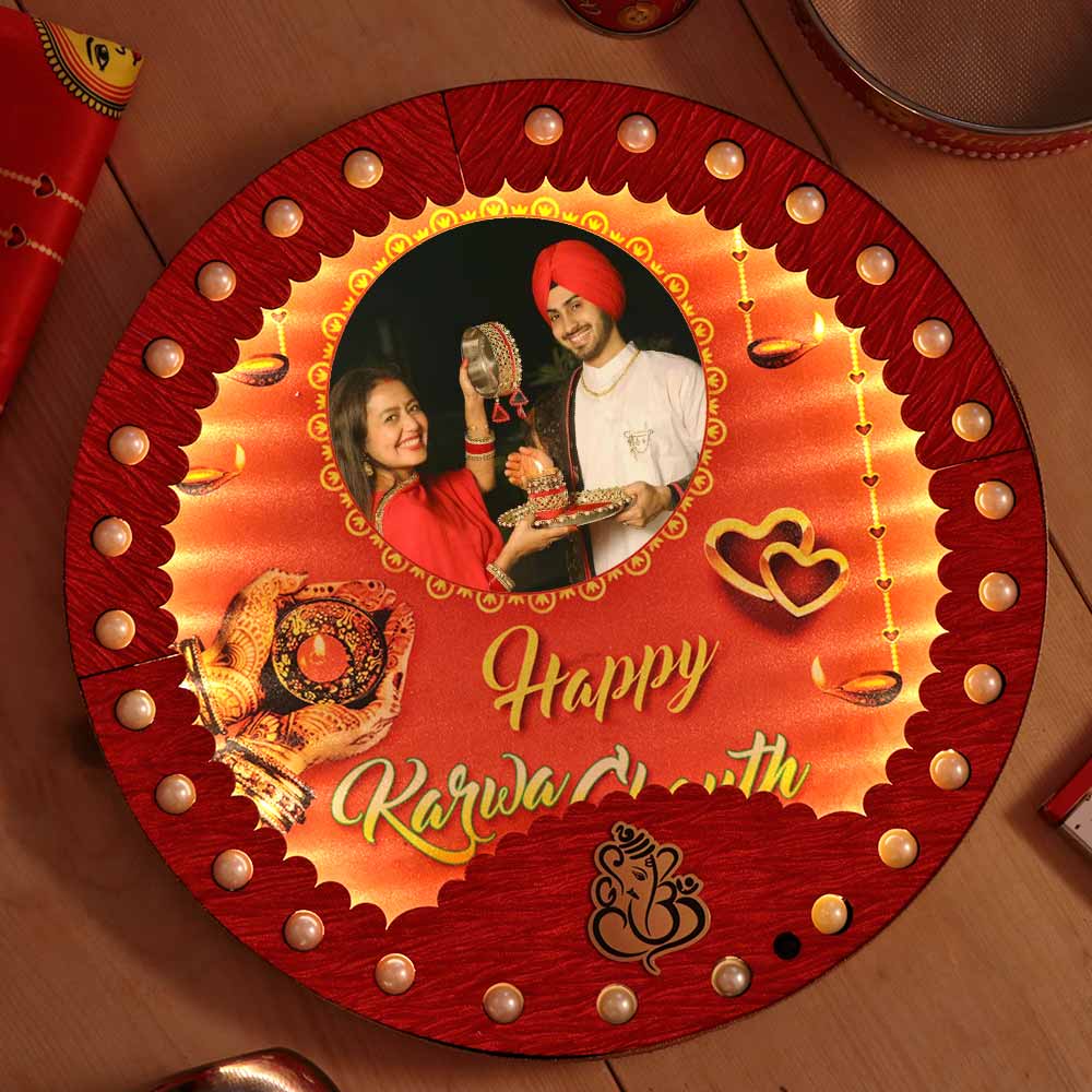 Traditional Karwa Chauth Pooja Thali Set - Image 9