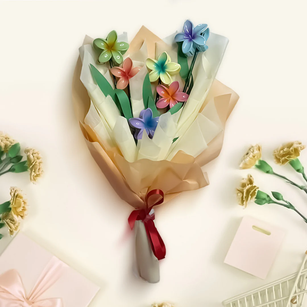 Trending Flower Hair Claw Clip Clutches Bouquet- A Unique & Usable Gift - Image 3
