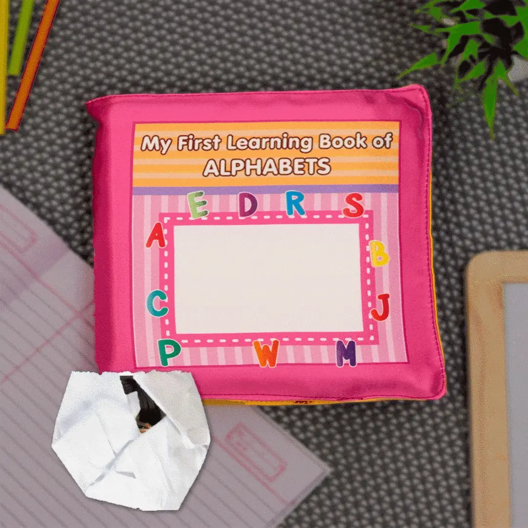 Kids Learning Pillow Book- Alphabet, Varnmala & Mathematics - Image 2