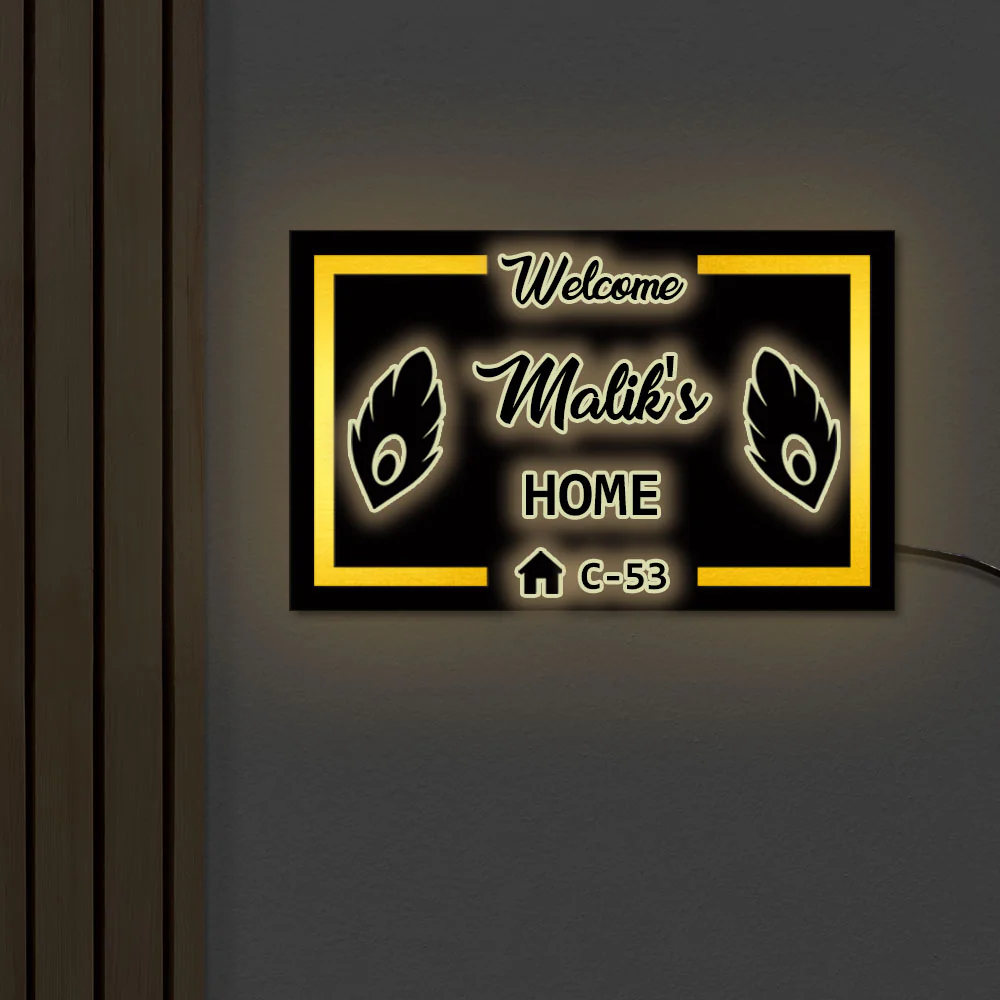 Unique LED Name Plates For Home