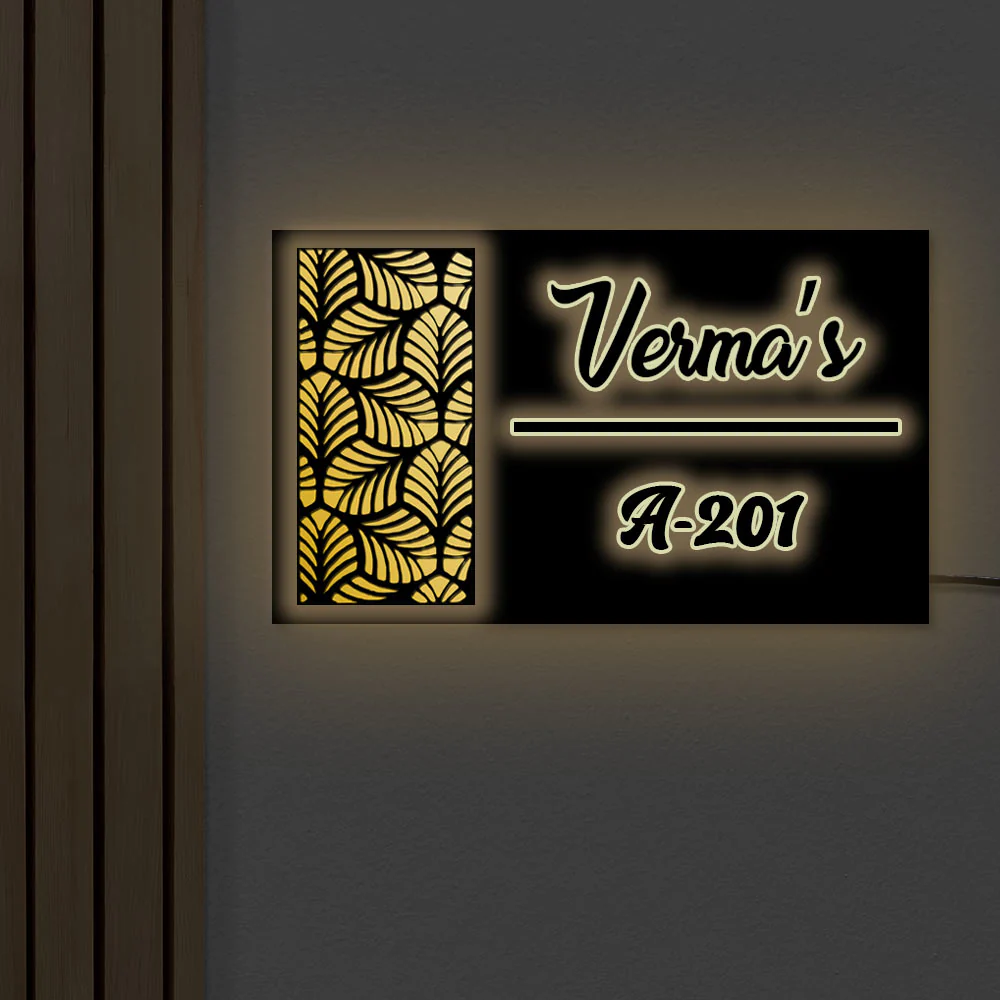 Unique LED Name Plates For Home