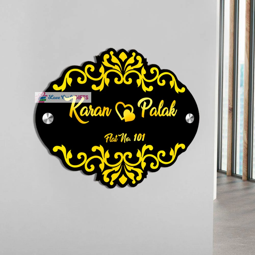 Unique Love Acrylic Home Name Plates-12x15" - Image 3