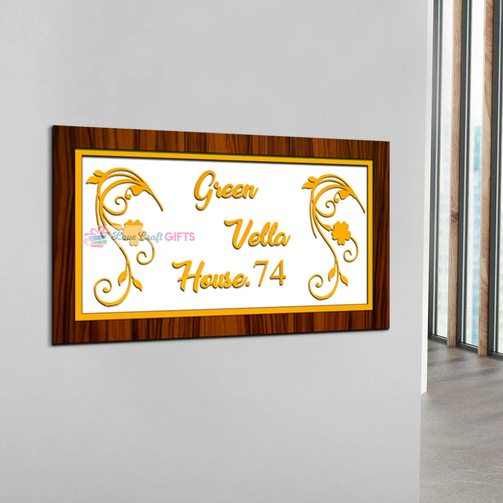 Unique Wooden Home Name Plates-12x15" - Image 3