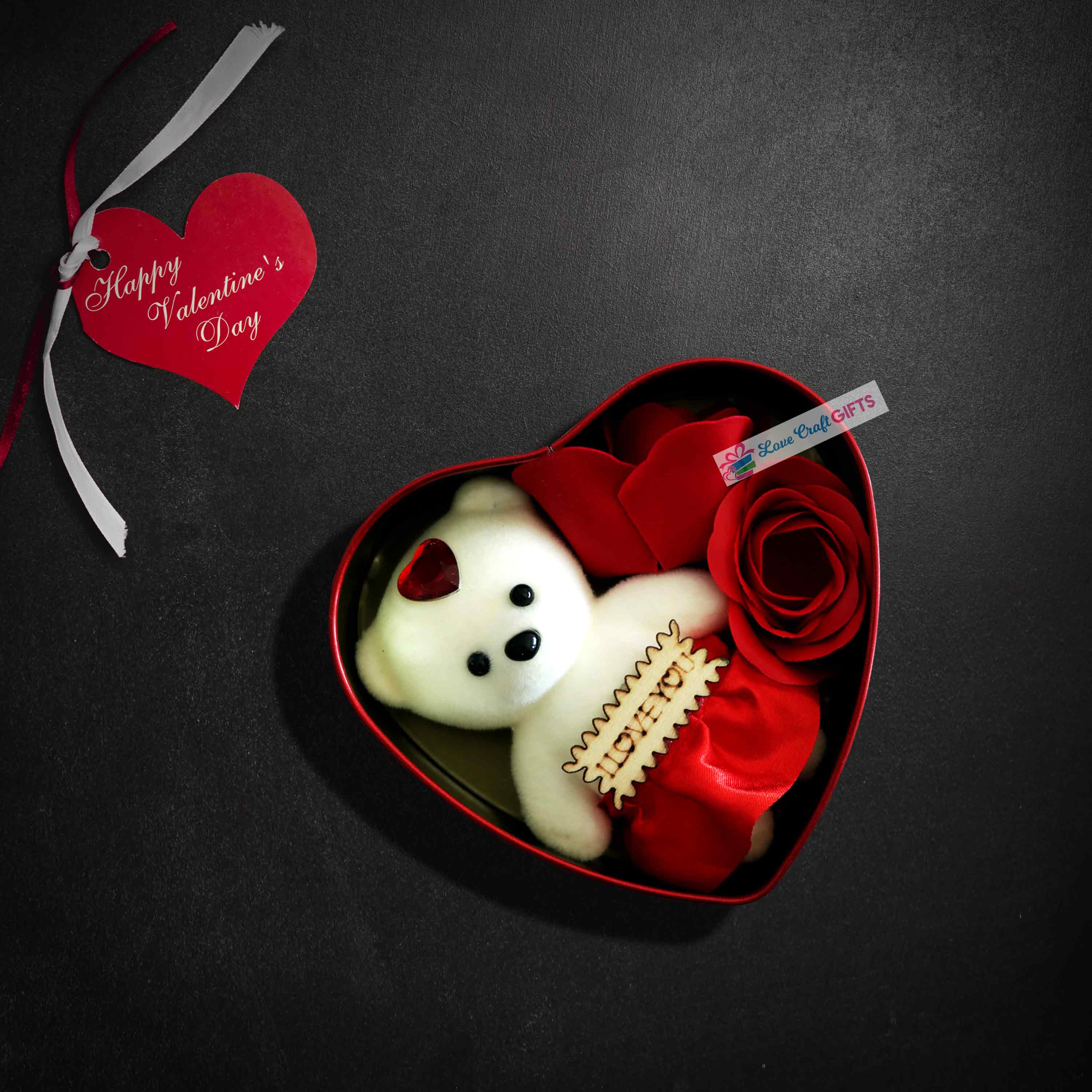 VALENTINE SPECIAL ACRYLIC LAMP AND TEDDY BOX COMBO - Image 3