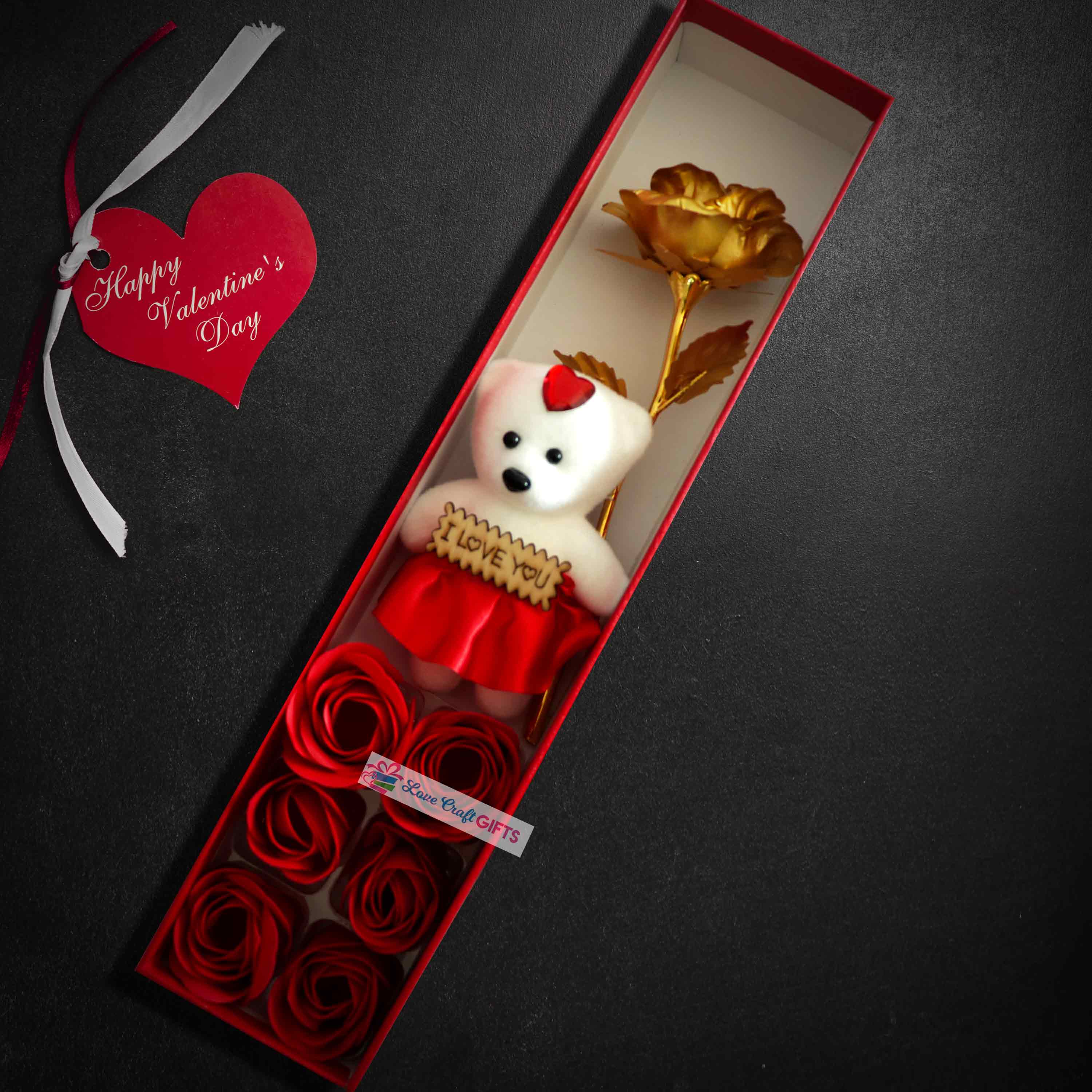 VALENTINE SPECIAL ACRYLIC LAMP AND TEDDY BOX COMBO - Image 3