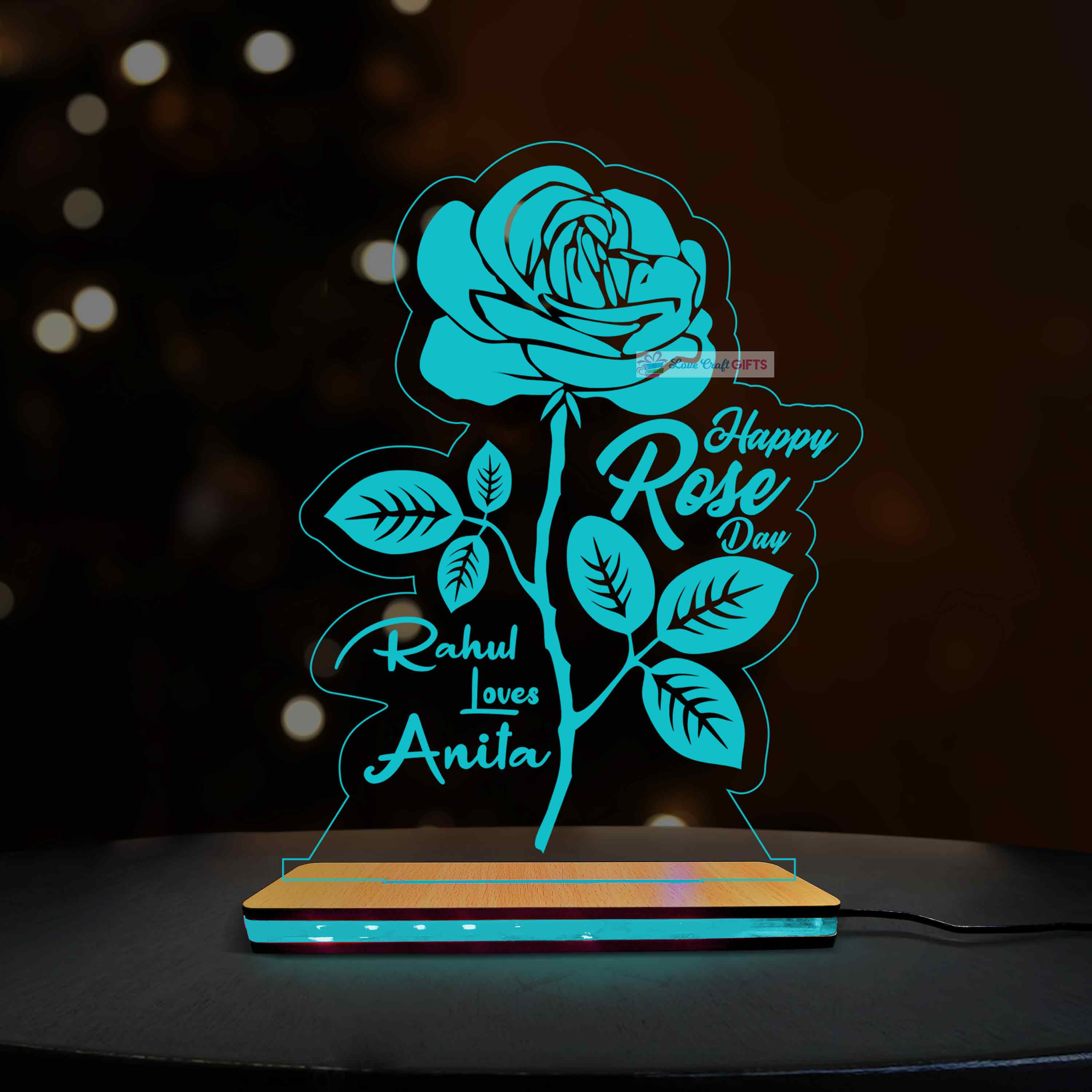 Valentine Special 3d Acrylic LED Lamp - Image 2