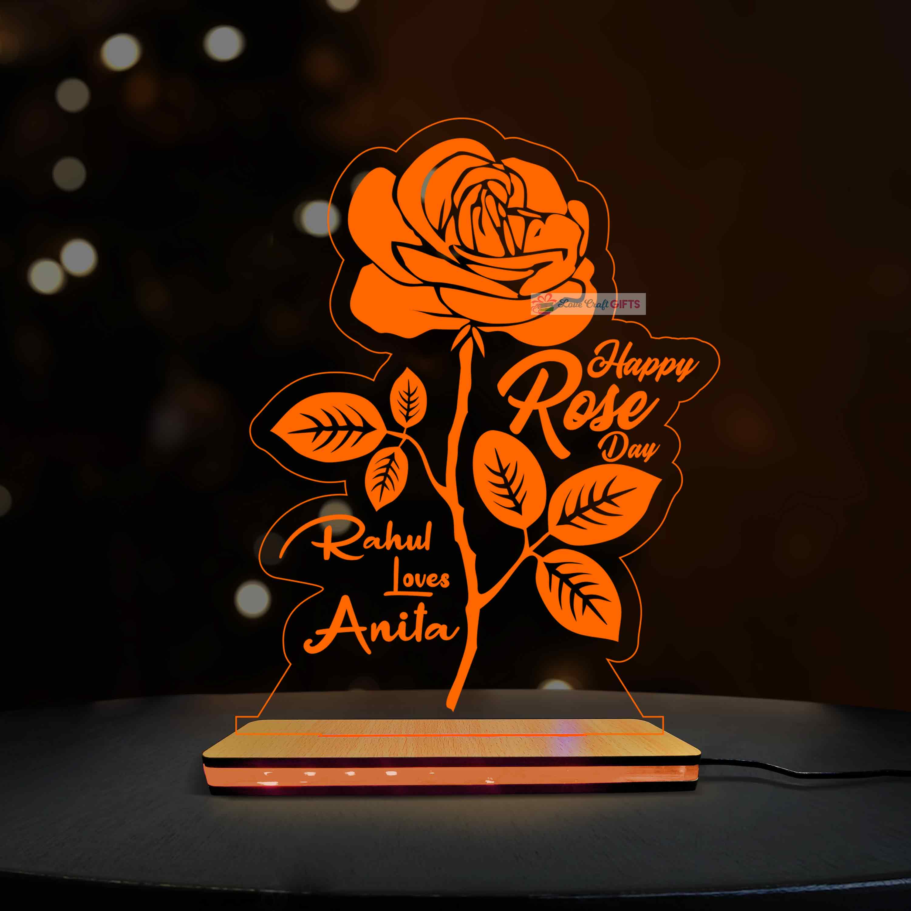 Valentine Special 3d Acrylic LED Lamp - Image 3