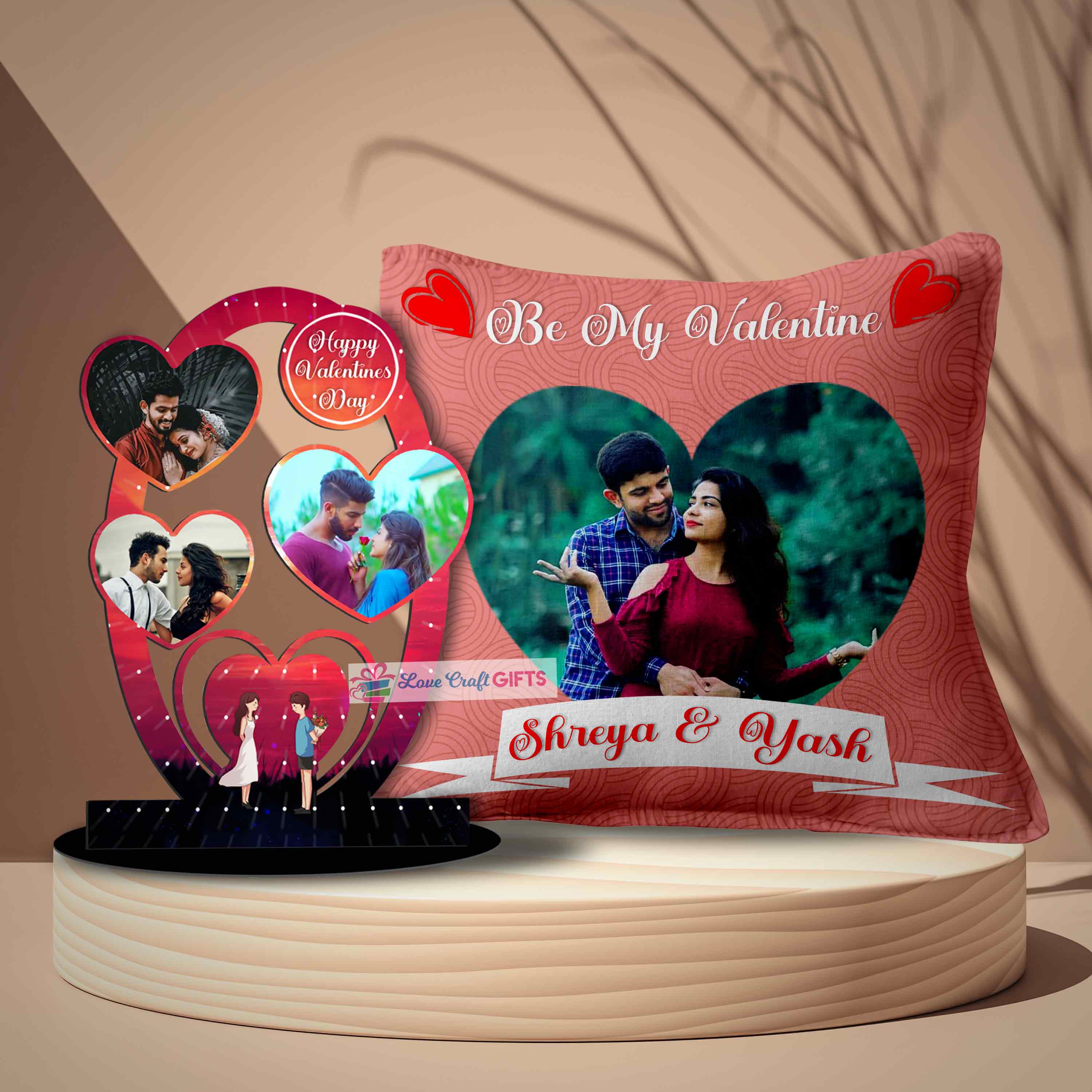 VALENTINE SPECIAL CUSHION AND TABLE TOP COMBO