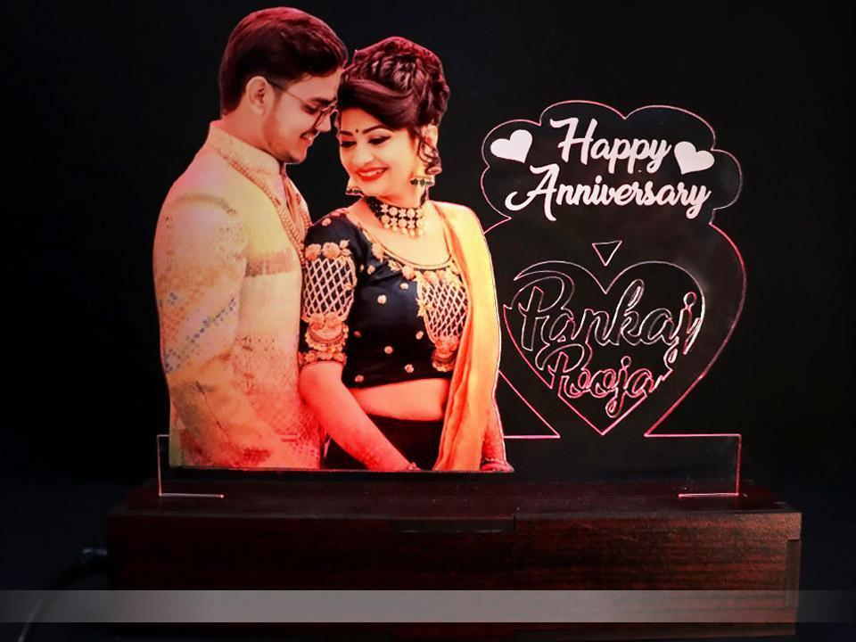 Valentine Special Gift - Customized Couple LED Table Lamp - Image 7