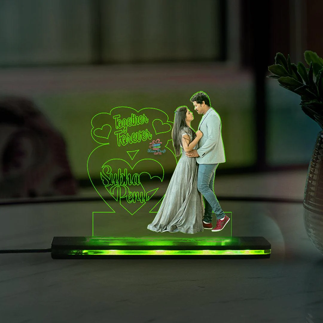 Valentine Special Gift - Customized Couple LED Table Lamp - Image 8
