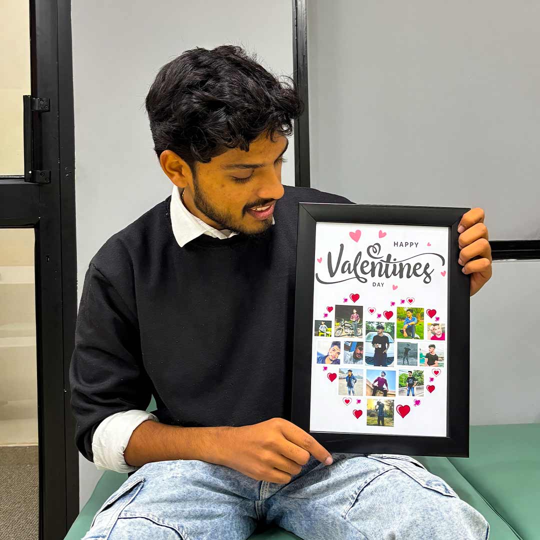 Valentine Special -Personalized Multi Photo Frame For Loved One-8x12" - Image 2