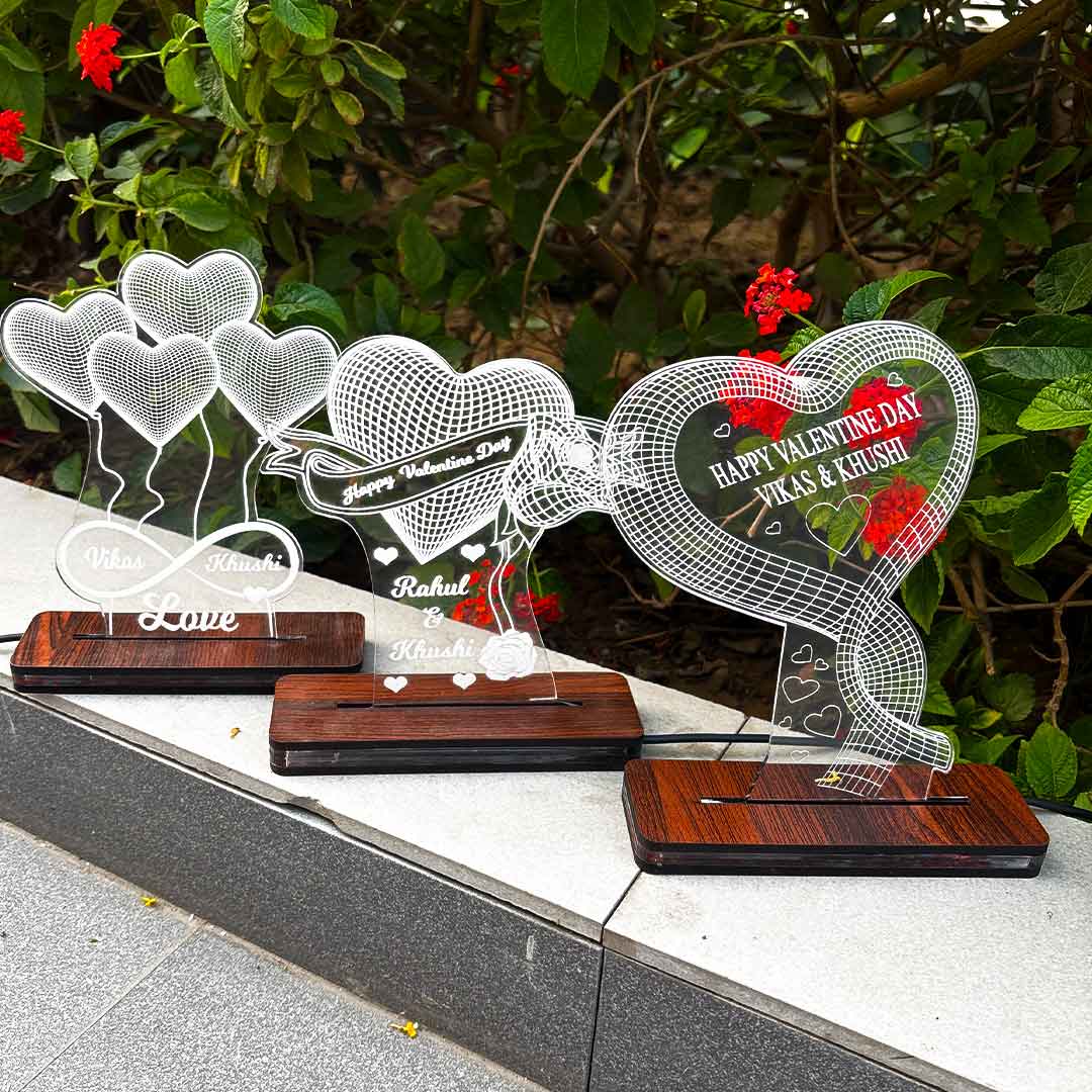 Valentine Specical -Customized 3D Acrylic Multilight LED Lamp - Image 5