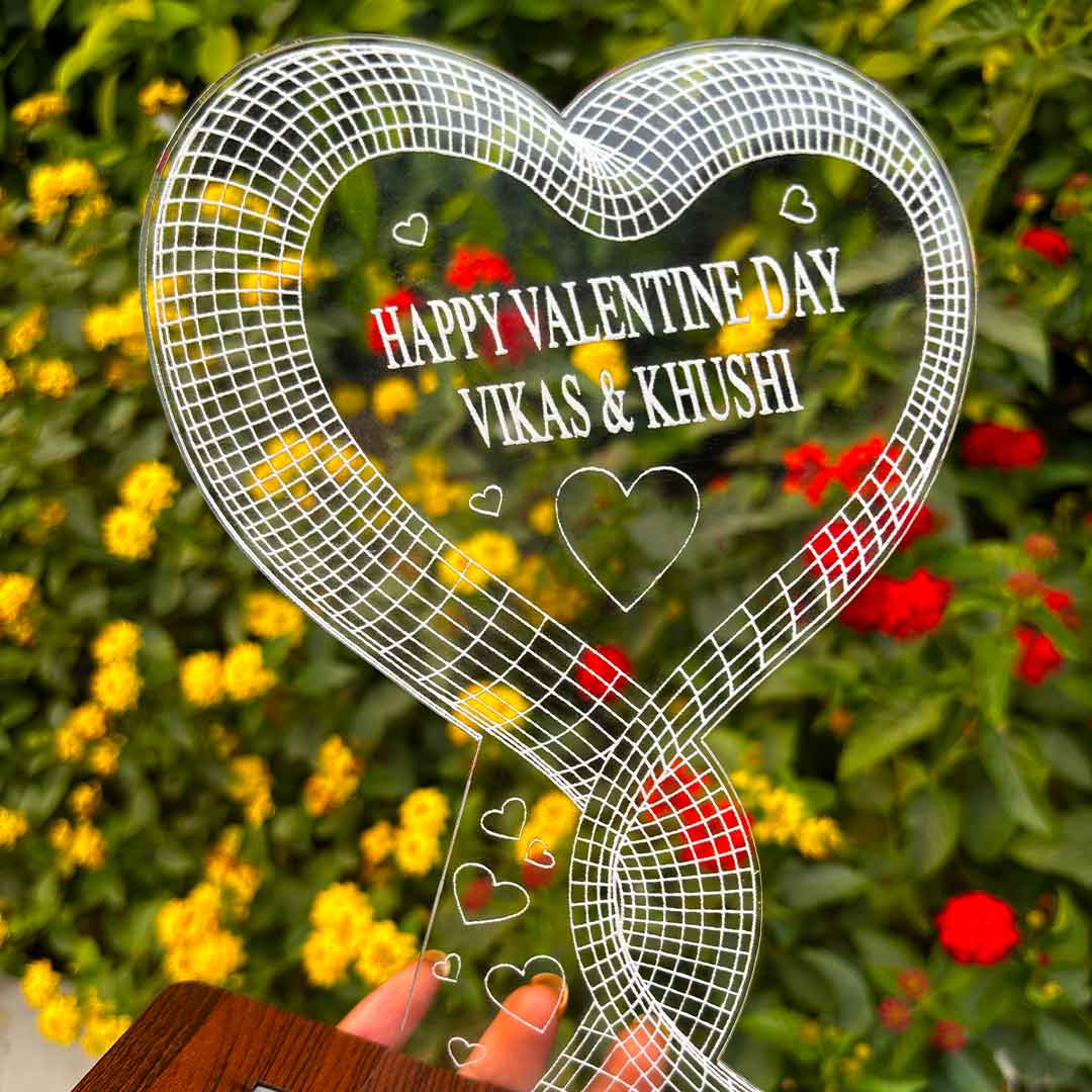 Valentine Specical -Customized 3D Acrylic Multilight LED Lamp - Image 6