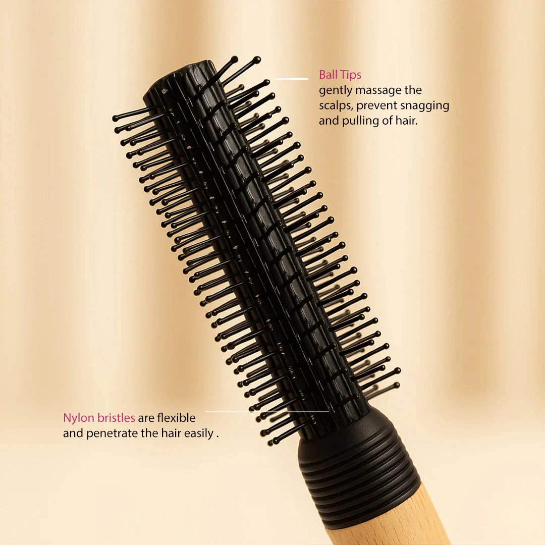 VEGA Personalized Wooden Round Hair Brush - Image 4