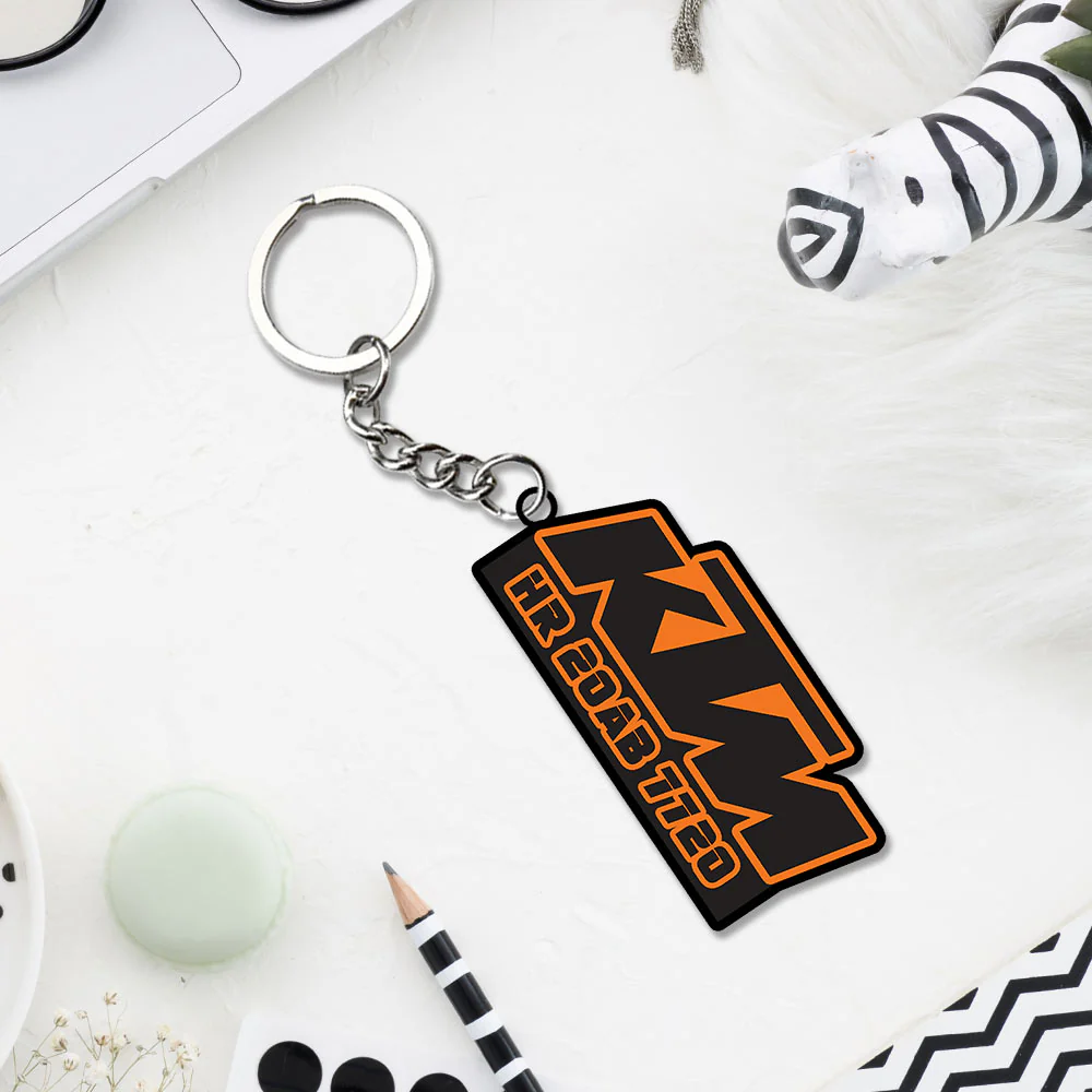 Vehicle Logo Keychain With Name And Number - Image 11