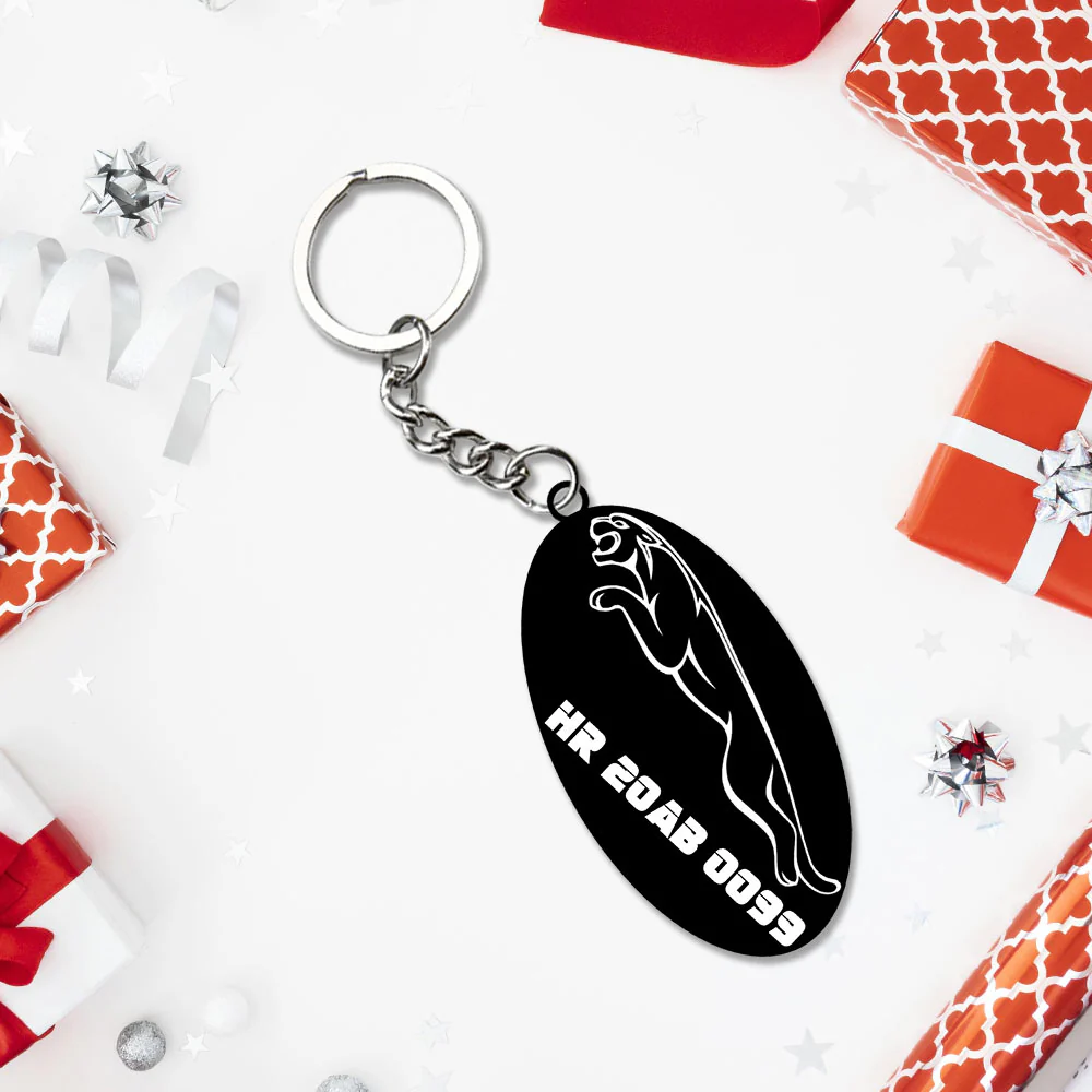 Vehicle Logo Keychain With Name And Number - Image 14