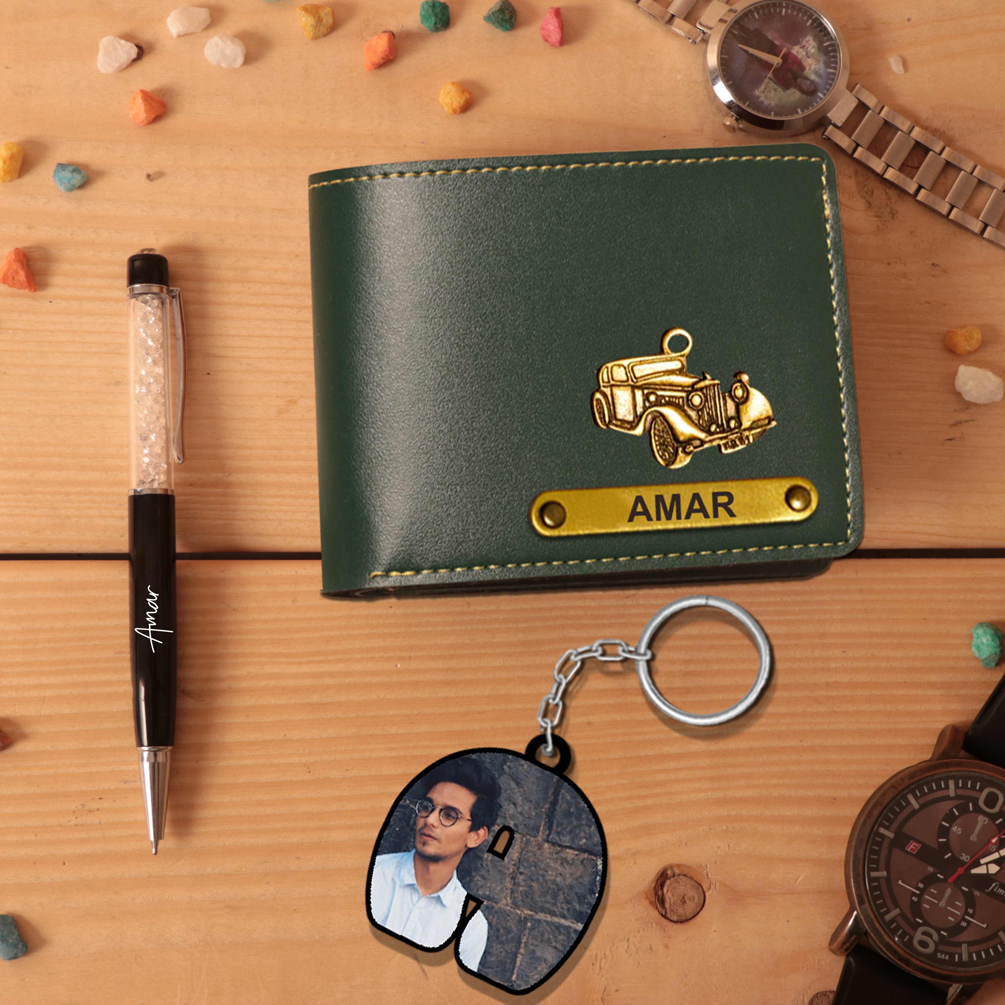 Men's Wallet with Keychain and Pen - Special Combo - Image 3