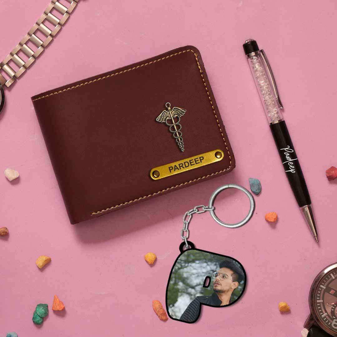 Men's Wallet with Keychain and Pen - Special Combo - Image 4
