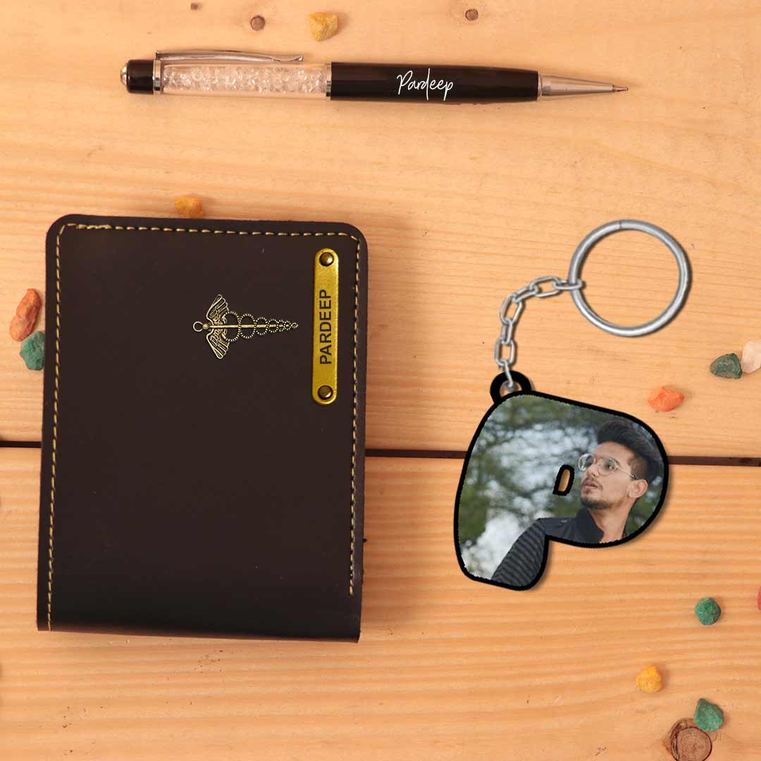 Men's Wallet with Keychain and Pen - Special Combo - Image 5