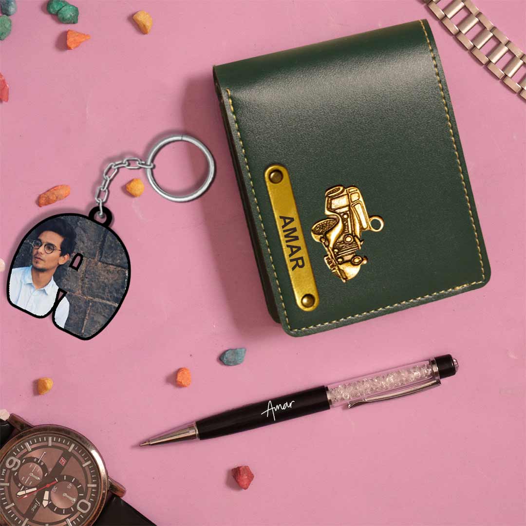 Men's Wallet with Keychain and Pen - Special Combo - Image 6