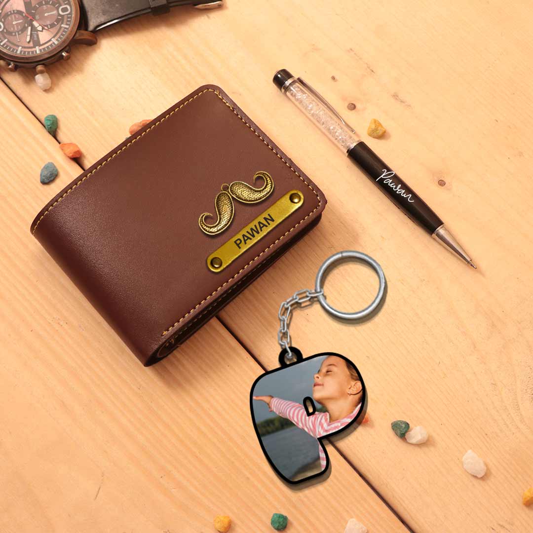 Men's Wallet with Keychain and Pen - Special Combo - Image 9