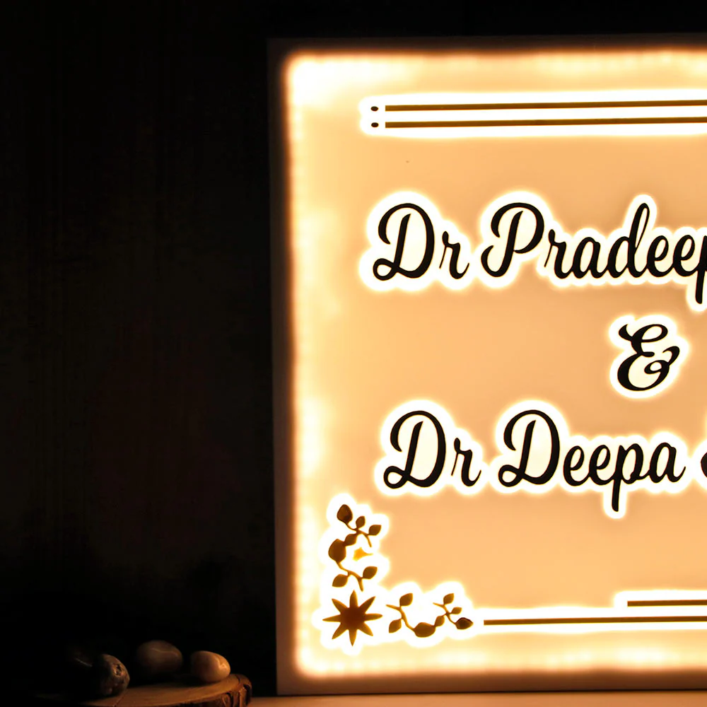 White LED Name Plates For Home - Image 9