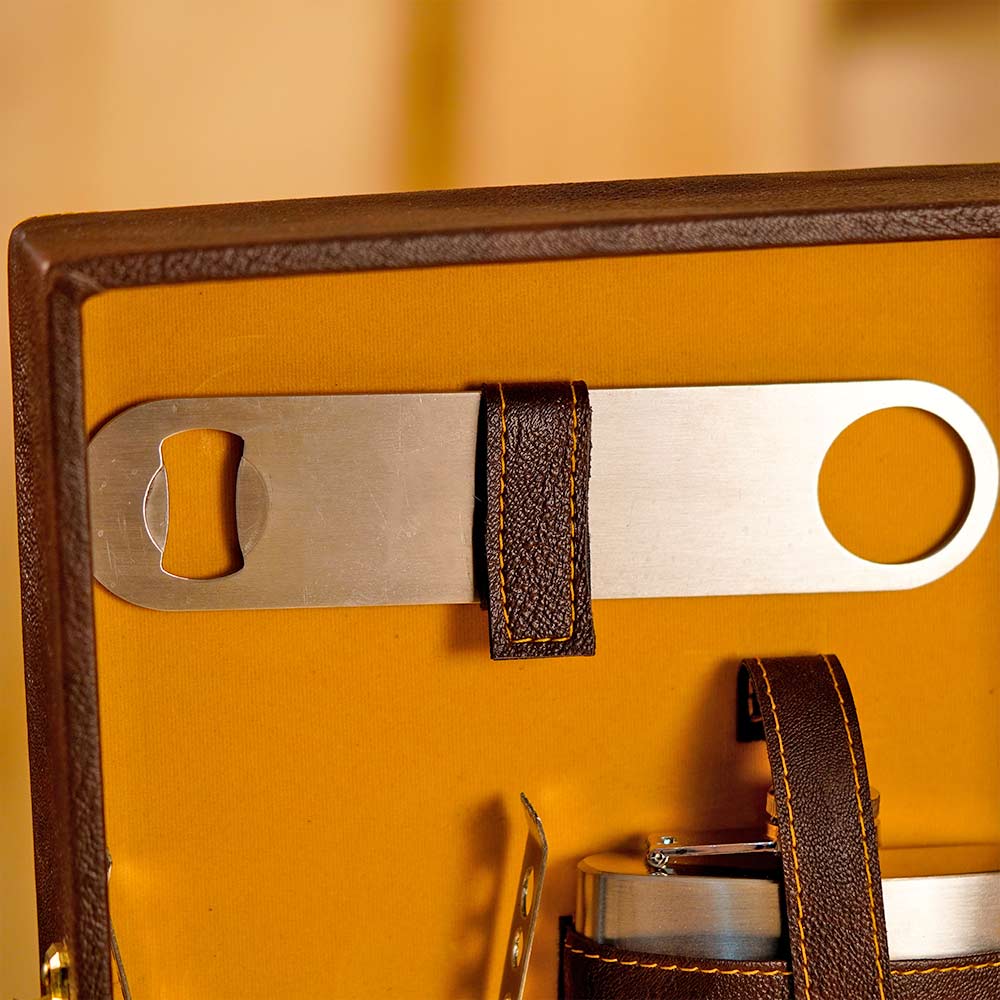 Brown Portable Wine Bar Set - Image 6