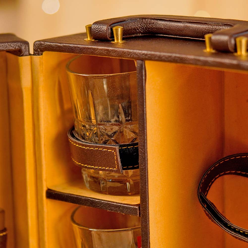 Brown Portable Wine Bar Set - Image 7