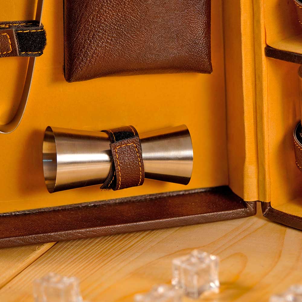 Brown Portable Wine Bar Set - Image 8