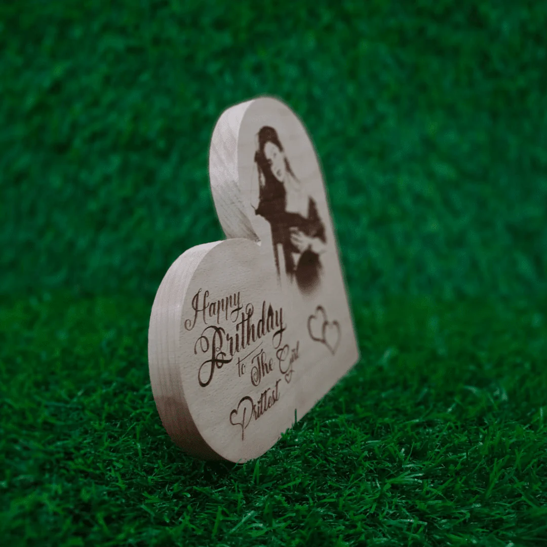 Wooden Engraving Wooden Frame For Birthday - Image 3