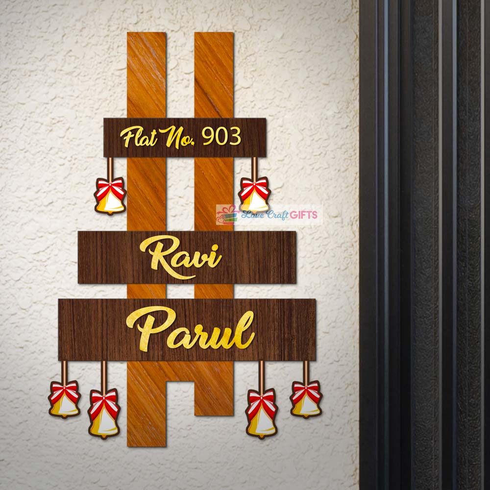 Wooden Home Name Plates-12x15"