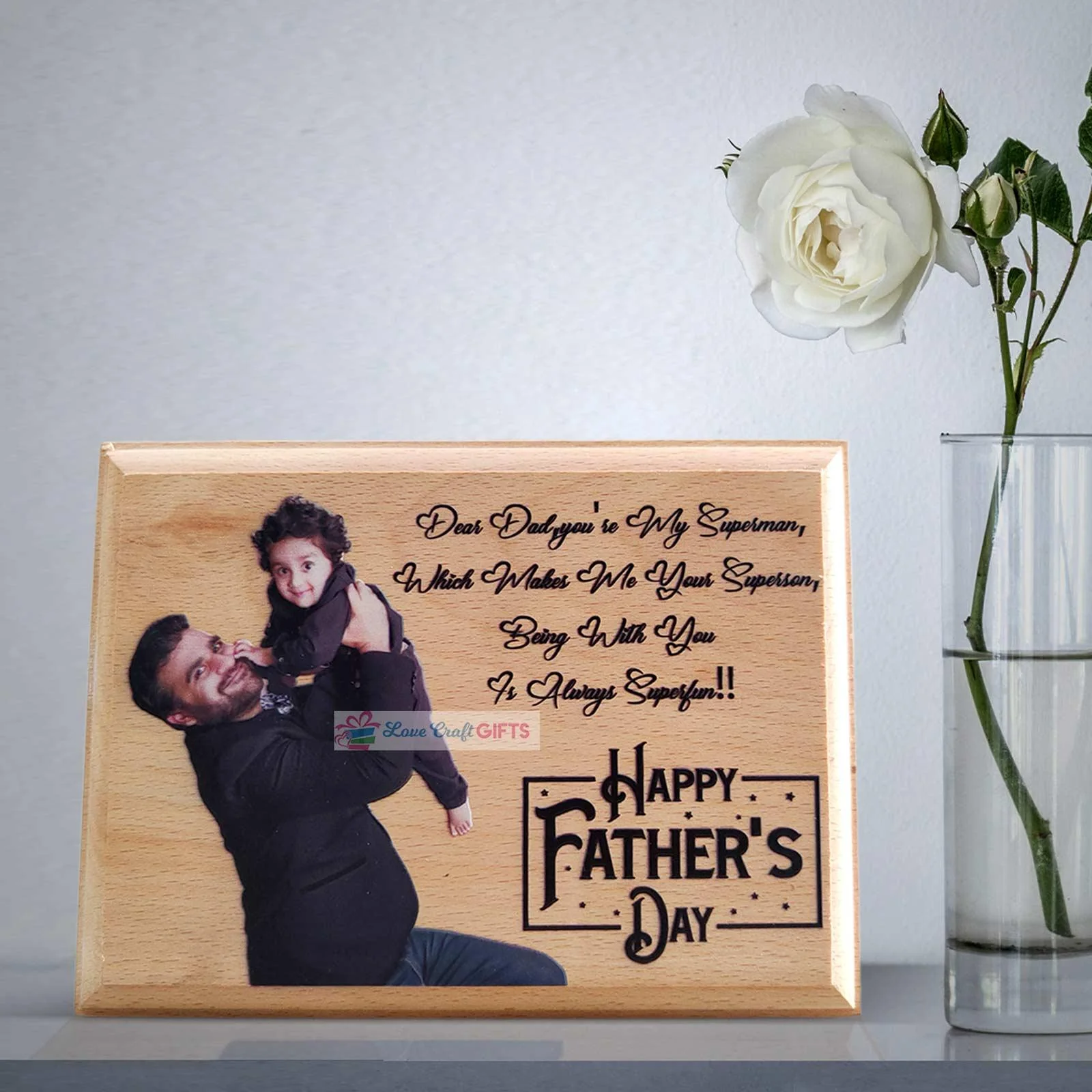 Wooden Slice With Pic and Name - Image 4