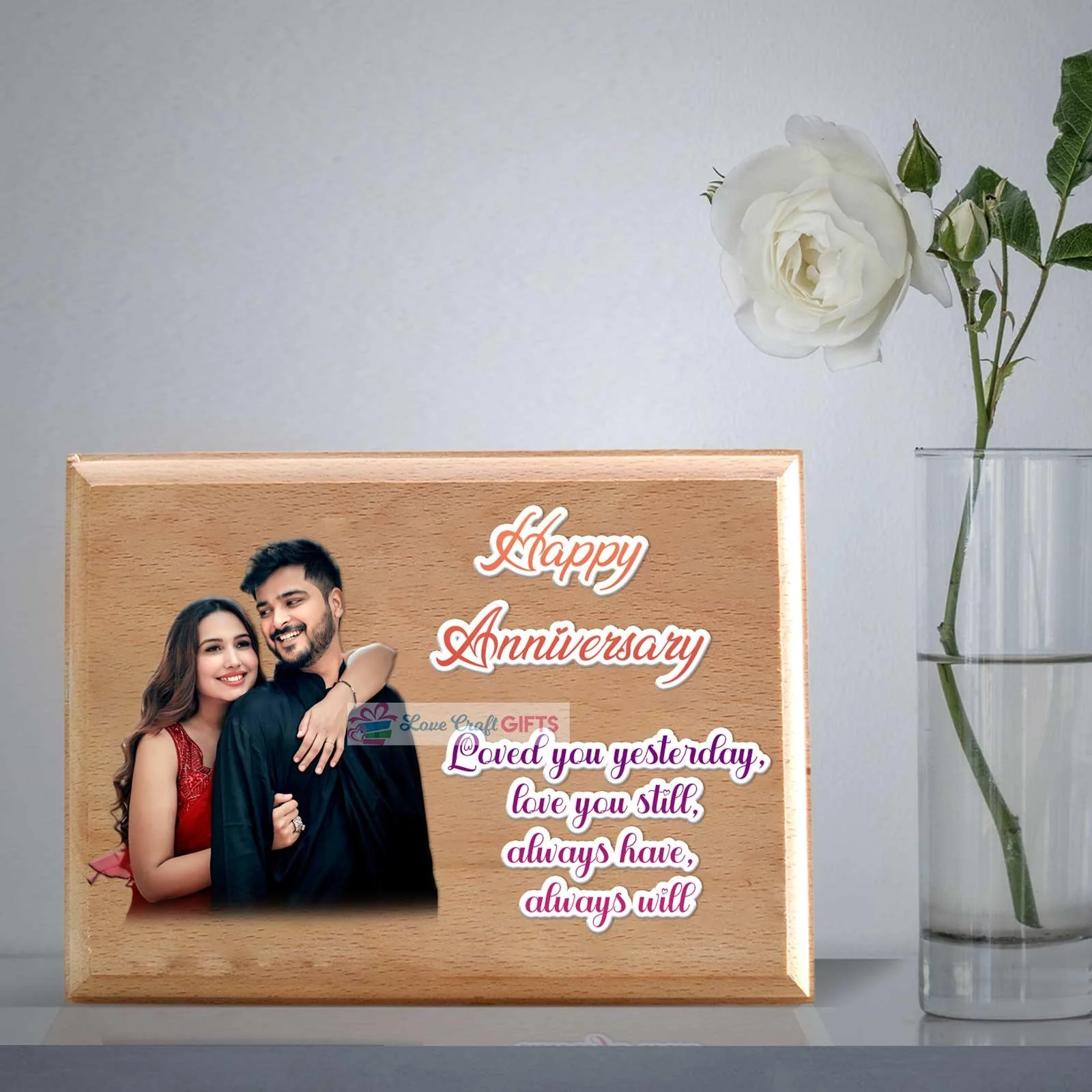 Wooden Slice With Pic and Name - Image 5