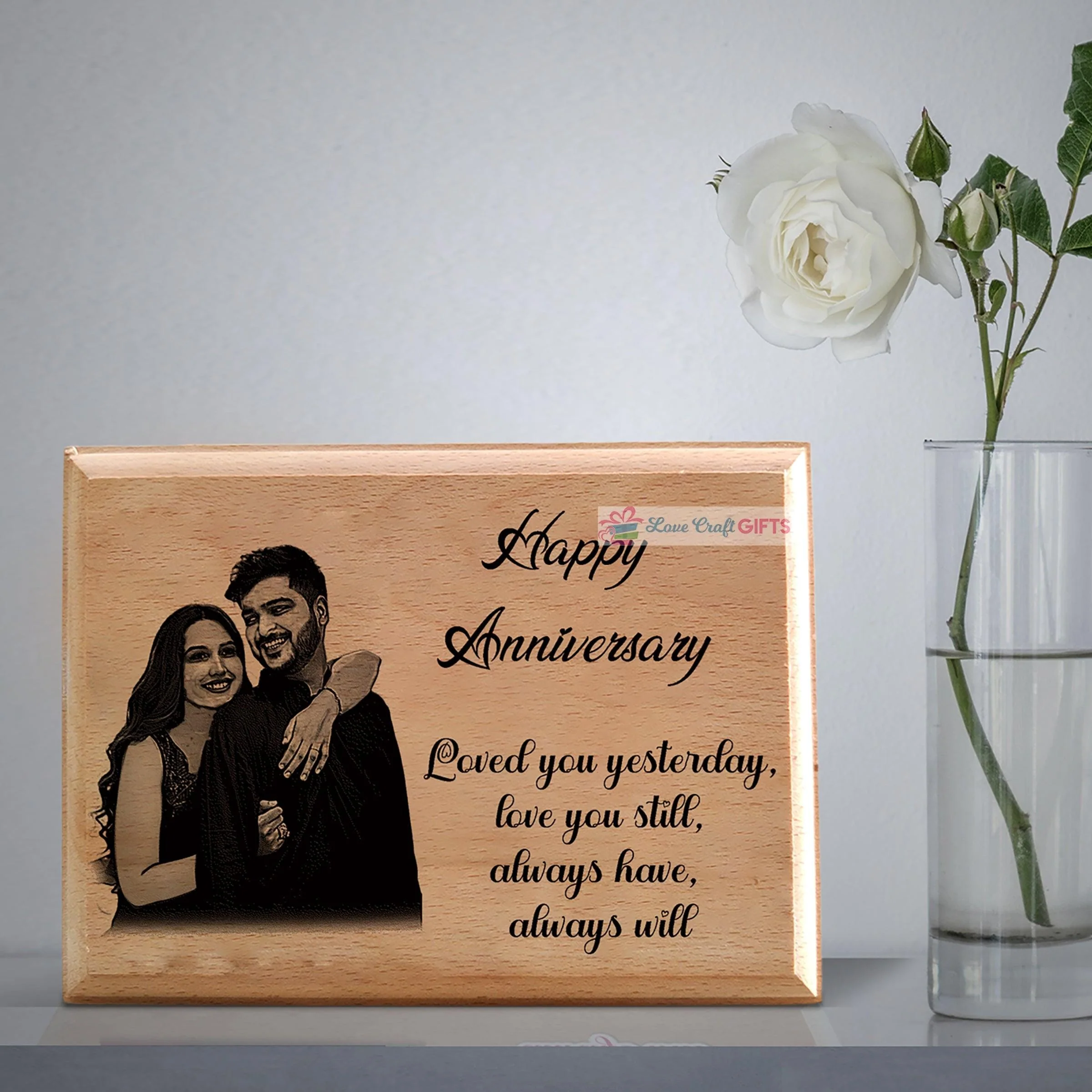 Wooden Slice With Pic and Name - Image 7