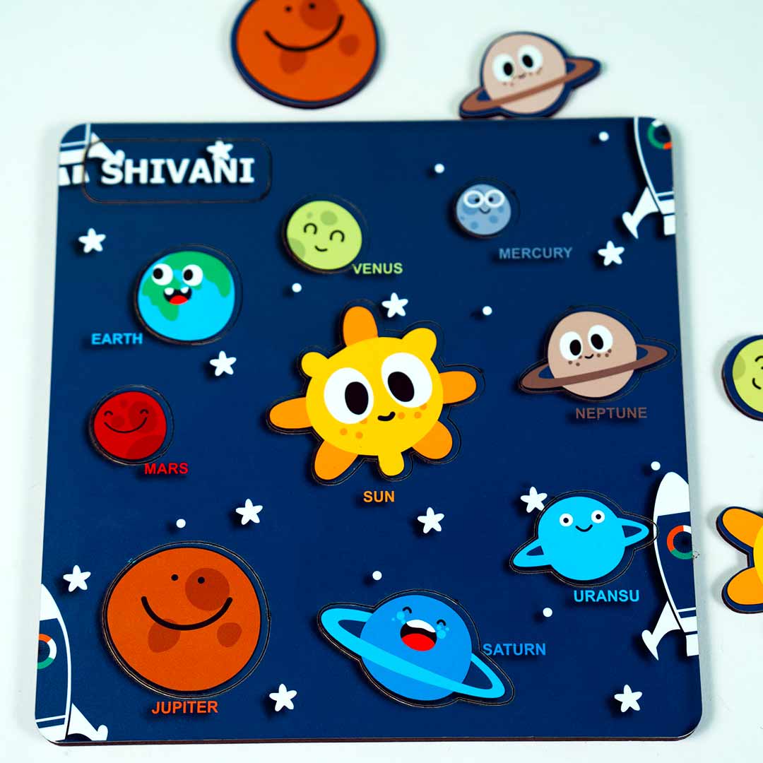 Wooden Puzzle Set Boards for Kids Education- 8x8 - Image 15