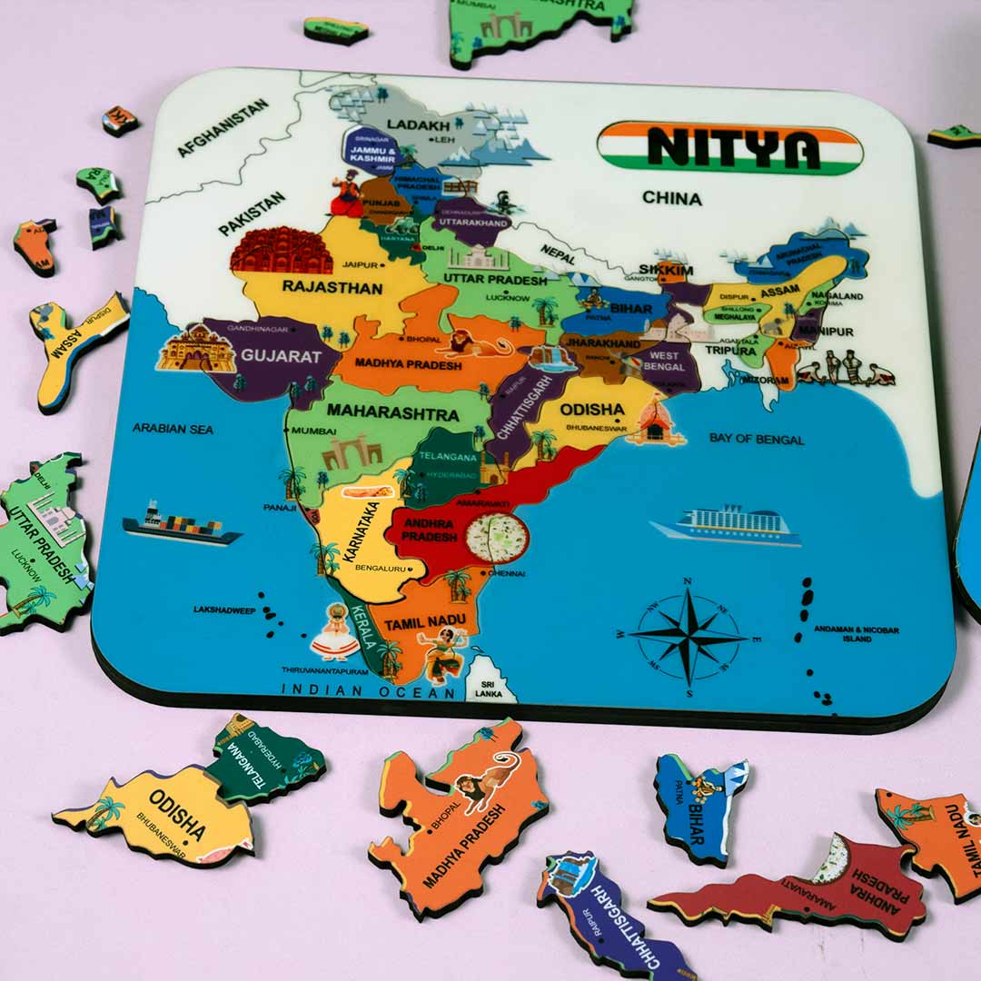Wooden Puzzle Set Boards for Kids Education- 8x8 - Image 3